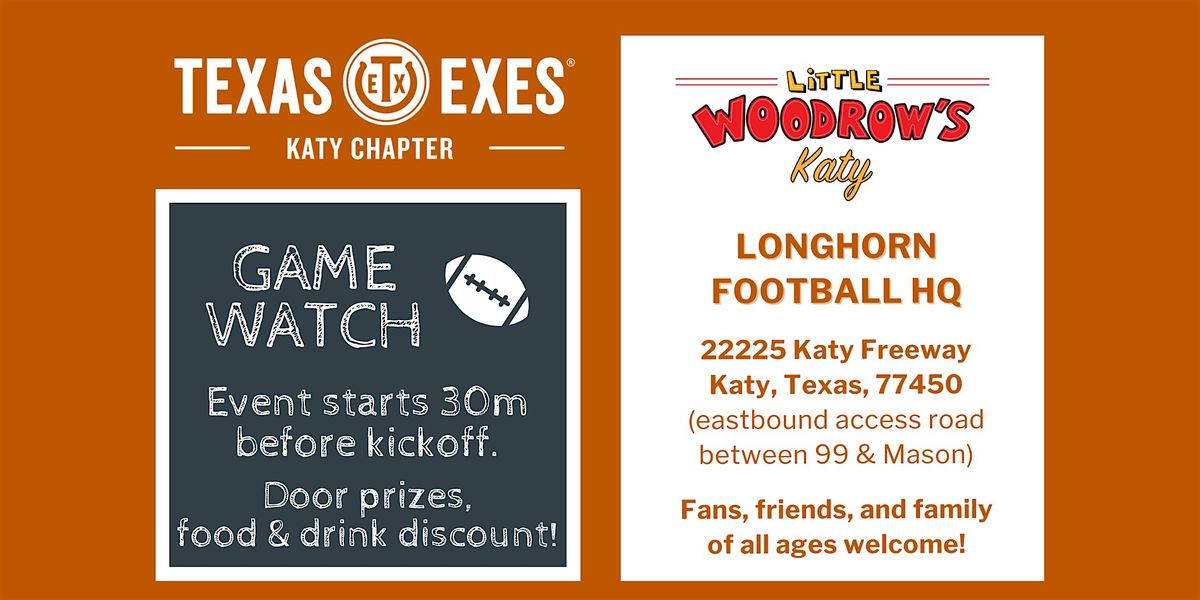 Texas at Arkansas: Football Game Watch Party