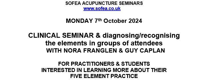 SOFEA Seminar - CLINICAL SEMINAR