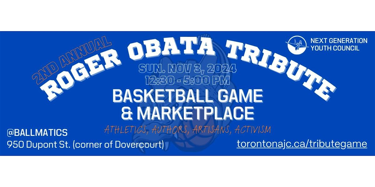 2nd Annual Roger Obata Tribute Game & Marketplace