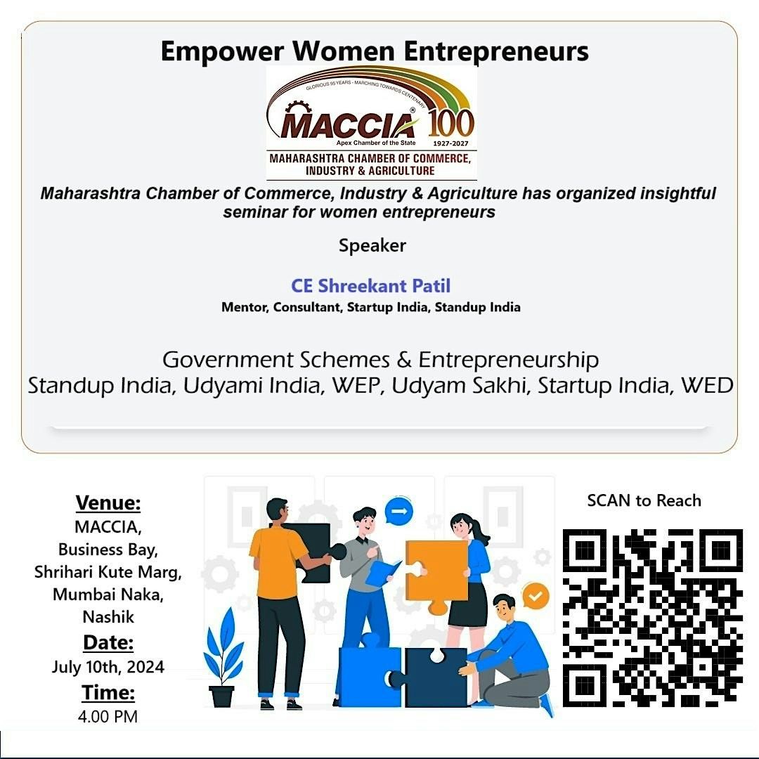 MACCIA Empowers Women Entrepreneurs With Standup India Consultant Shreekant