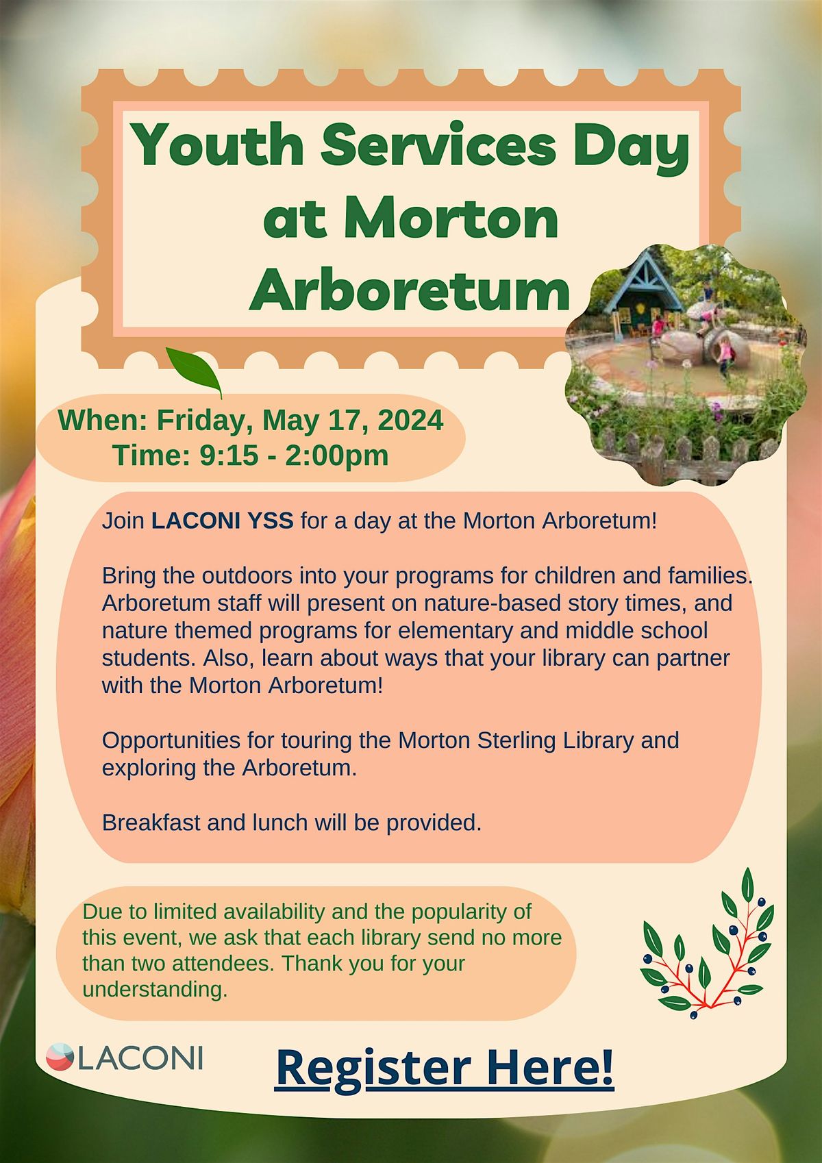Youth Services Day at Morton Arboretum