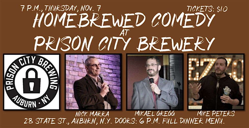 Homebrewed Comedy at Pr*son City Brewery