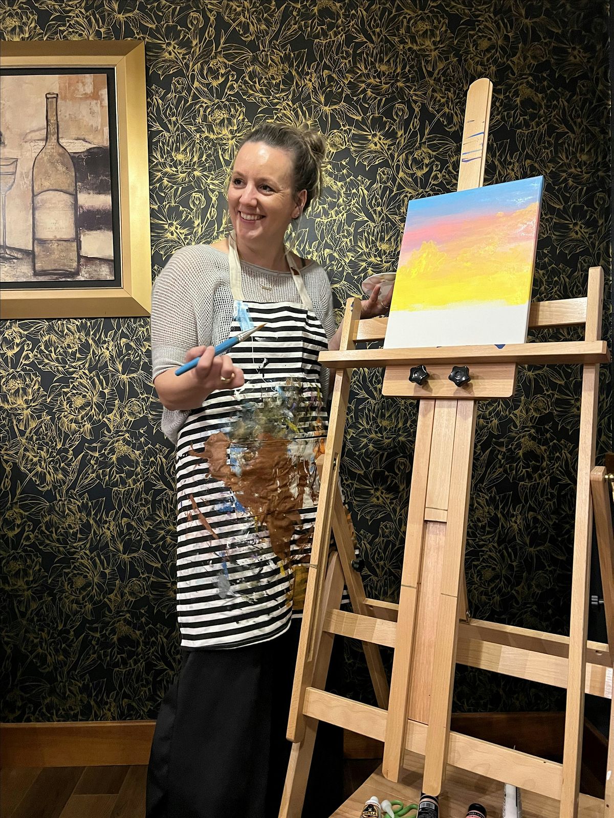 Paint and Sip at Austin Mercantile