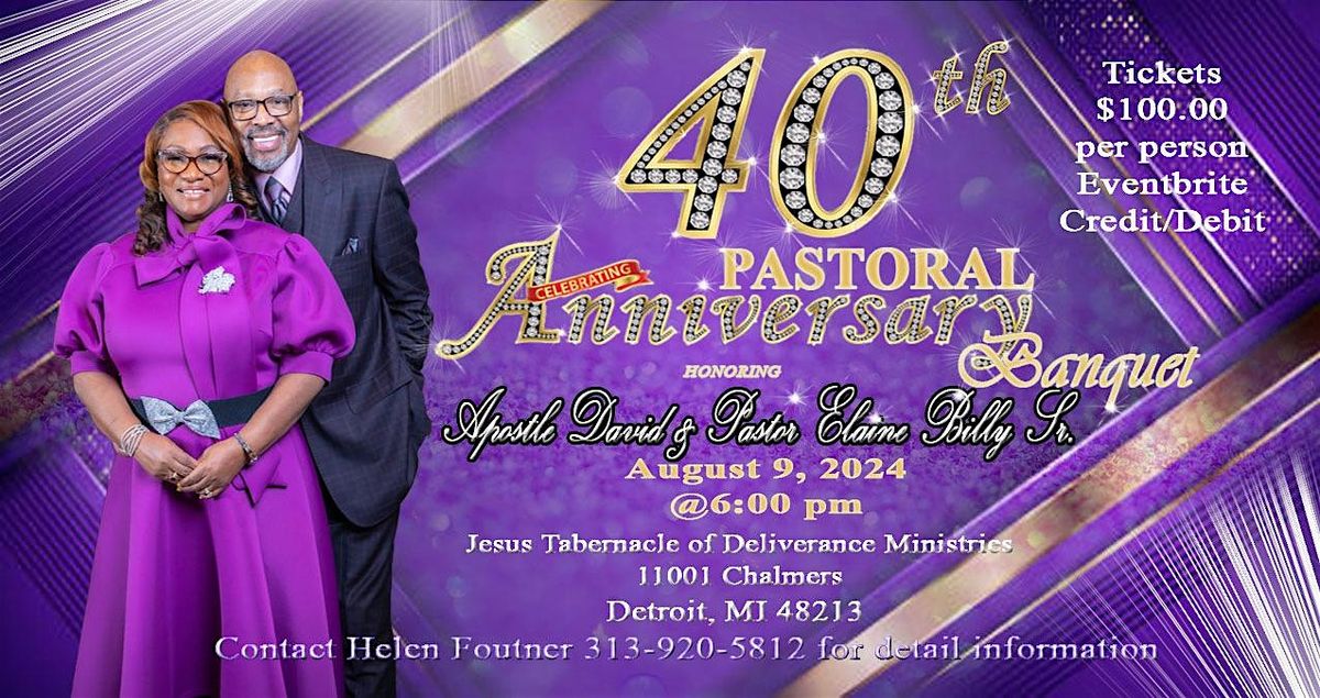 40th Pastoral Appreciation Banquet