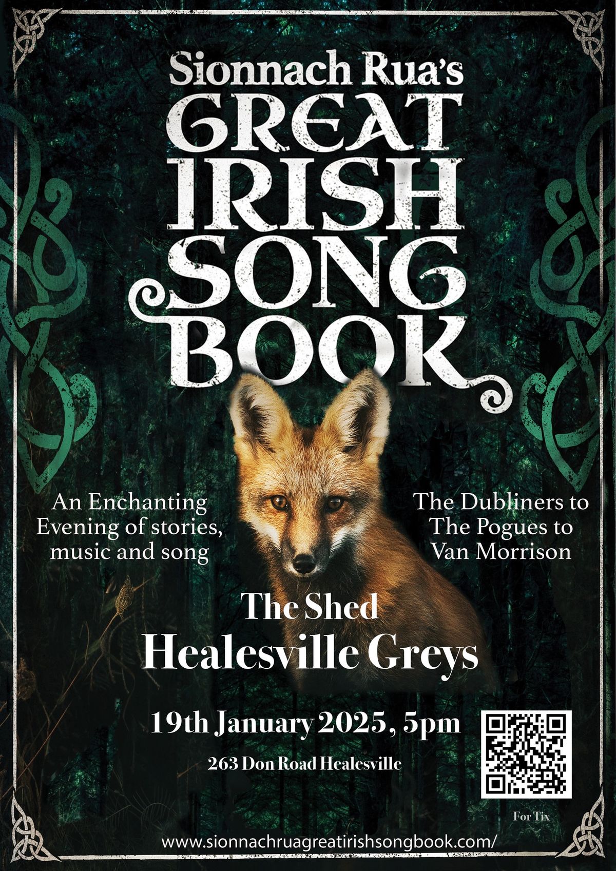 Sionnach Rua\u2019s Great Irish Songbook Healesville