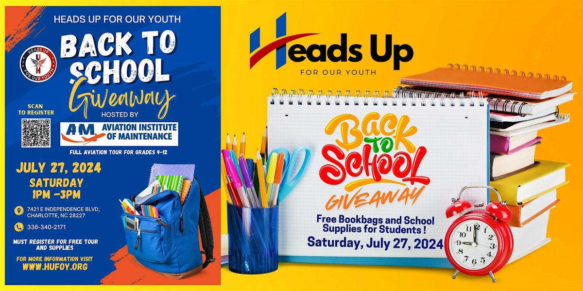 Heads Up For Our Youth Back To School Educational Stimulus Package Giveaway