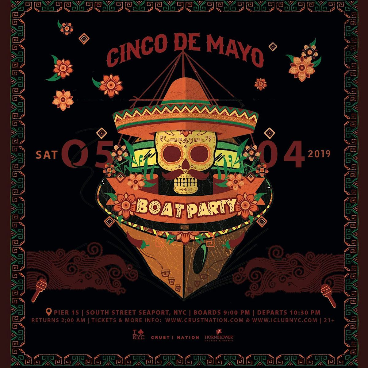 5\/4  Cinco De Mayo LATIN BOAT PARTY YACHT CRUISE| NYC SUMMER VIBES