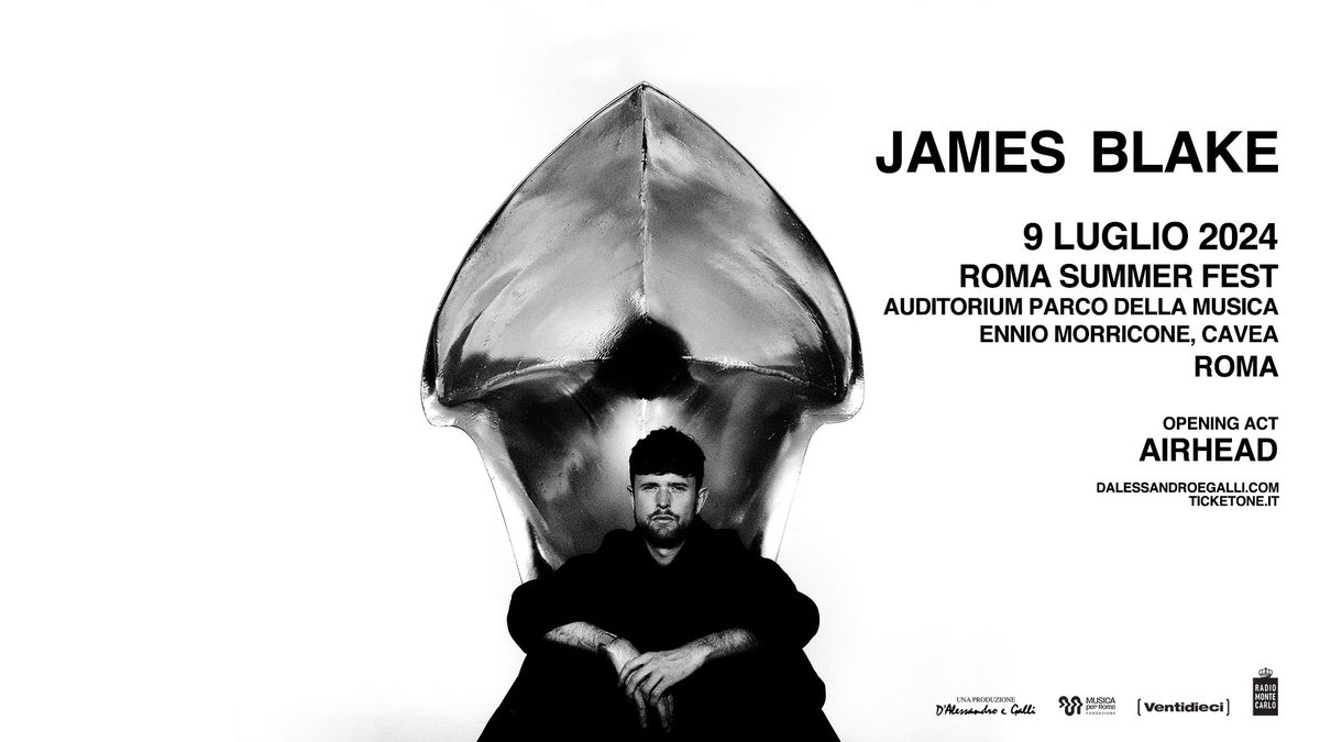 James Blake + Airhead al Roma Summer Fest 2024