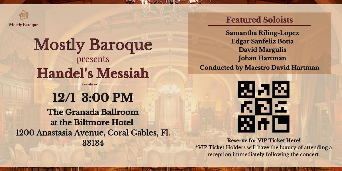 Mostly Baroque presents  Handel's Messiah