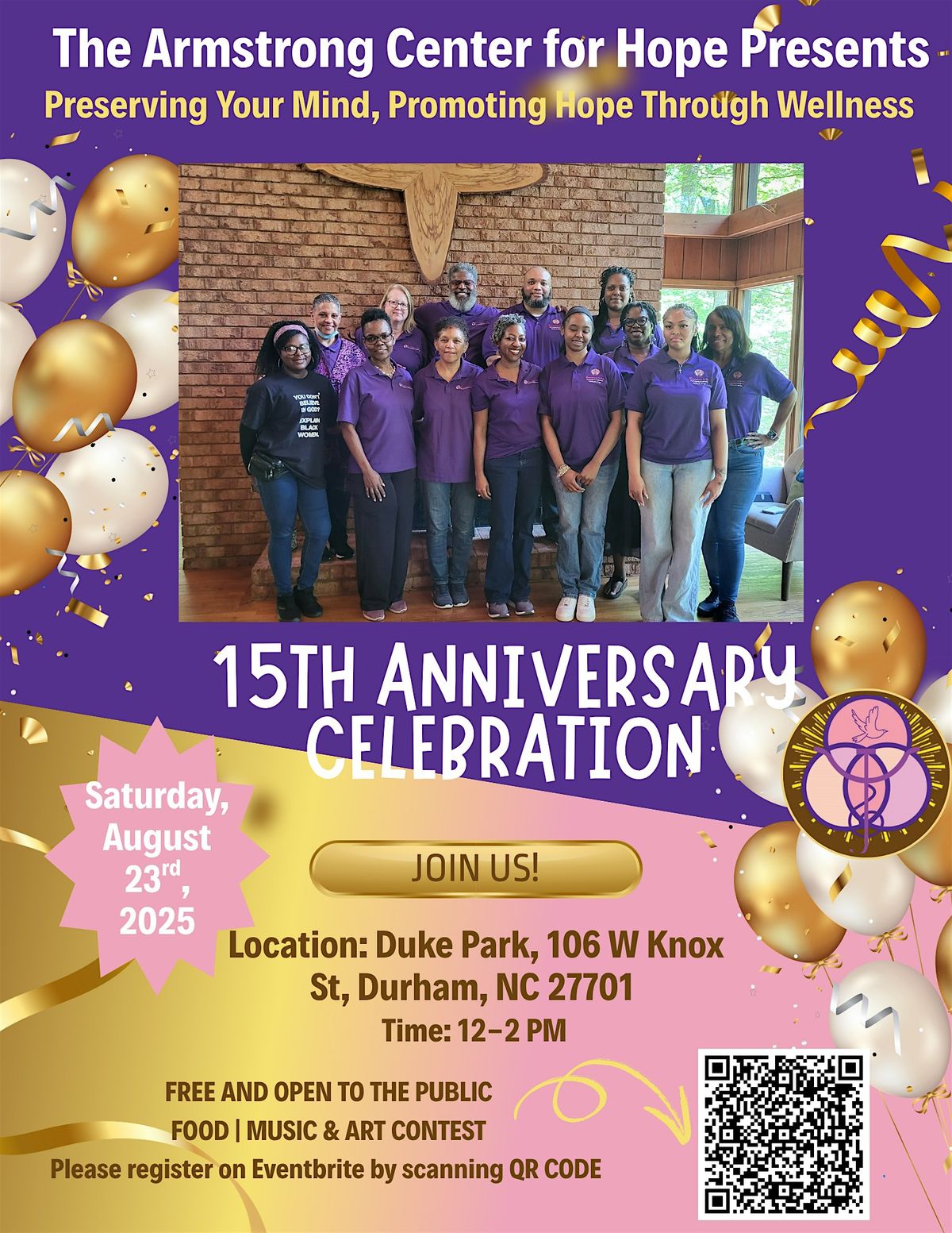The Armstrong Center for Hope's 15th Anniversary Celebration!