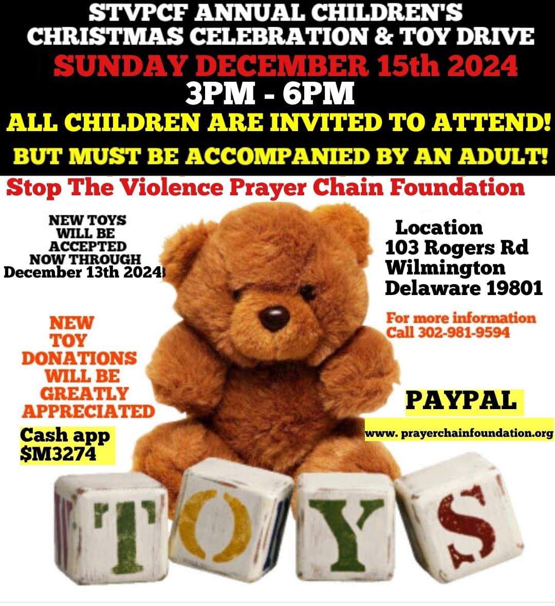 STVPCF ANNUAL TOY DRIVE!