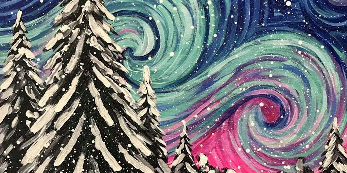 Starry Night in Winter - Paint and Sip by Classpop!\u2122