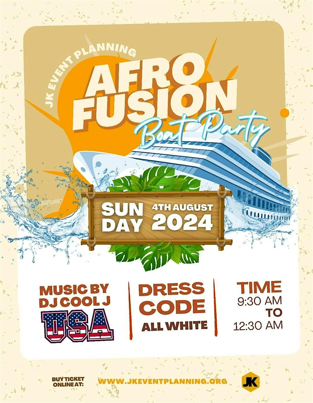 Afro fusion boat party