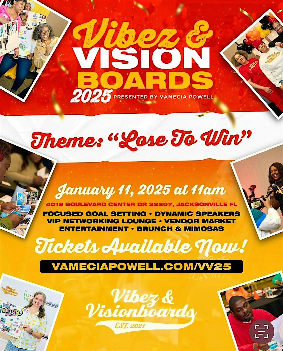 Vibez and Visionboards 2025: "Lose to Win" Visionboard Party - Jax, FL