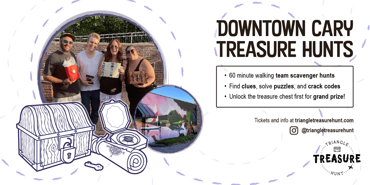 Downtown Cary Treasure Hunt - Walking Team Scavenger Hunt!