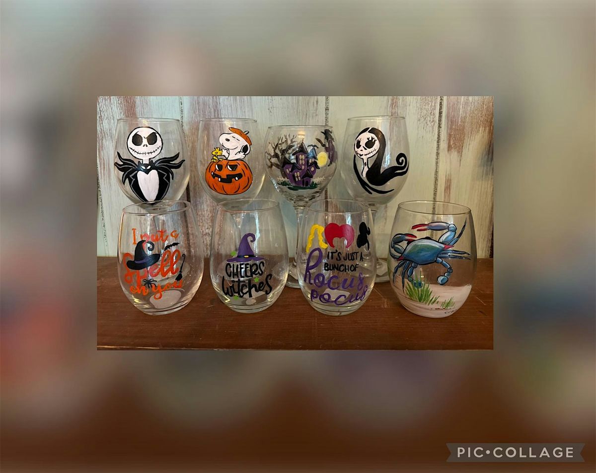 Halloween Paint Night on  Glasses