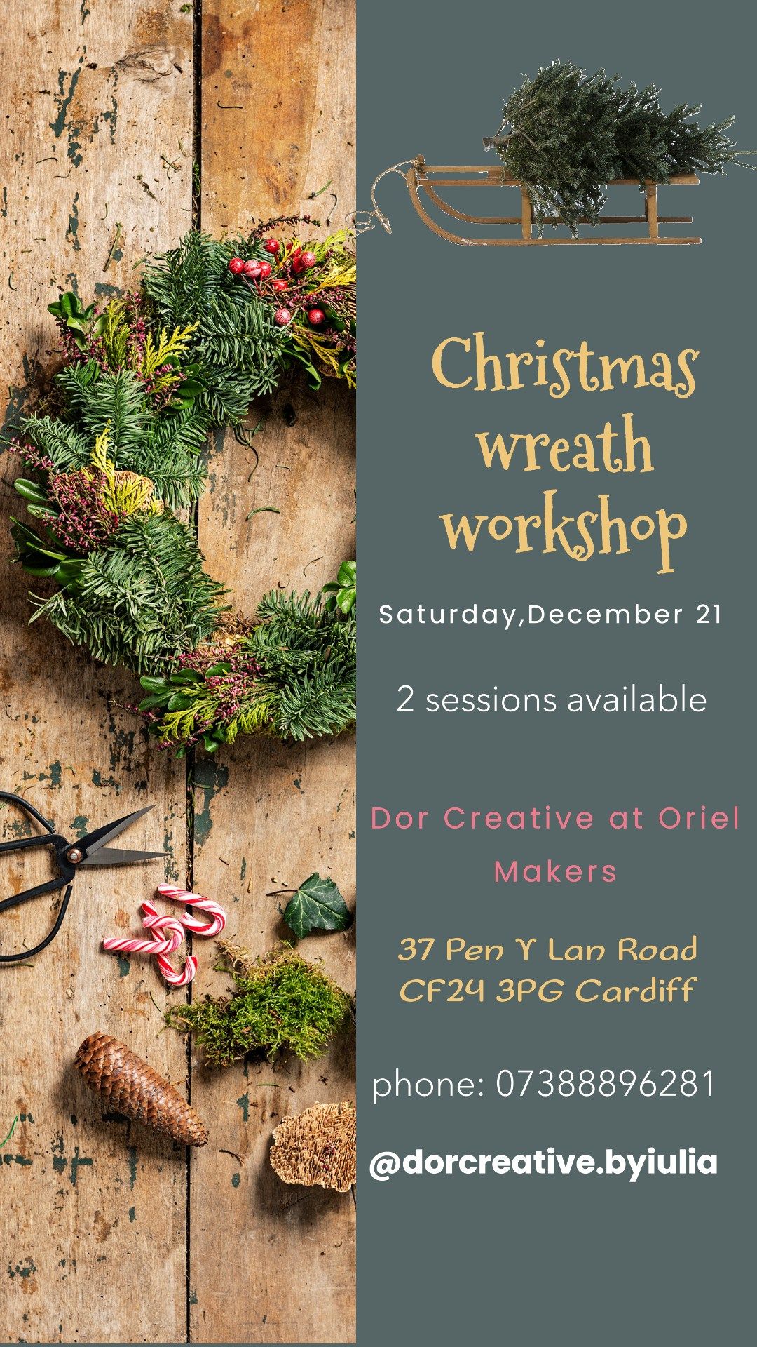 Festive wreath workshop 