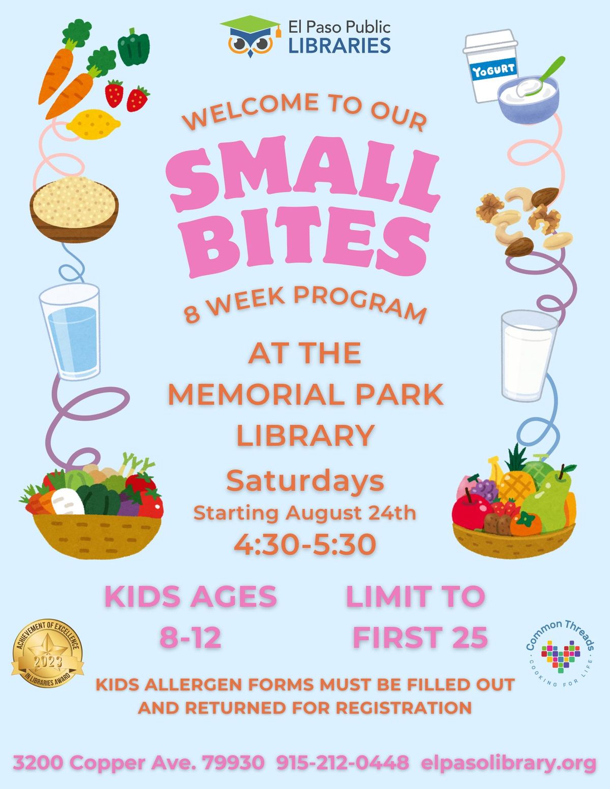 Small Bites @ Memorial Park Library