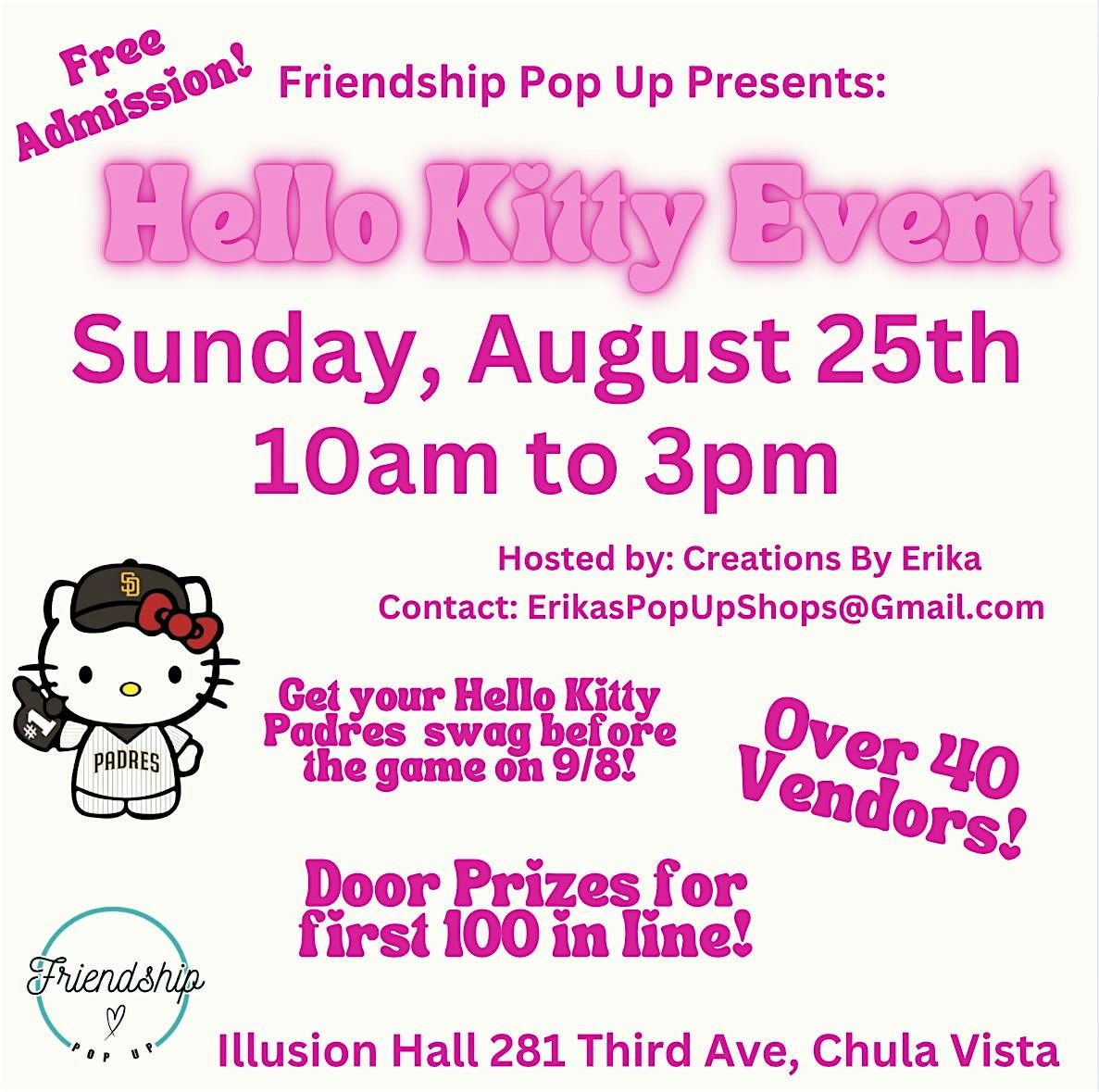 FREE (No Ticket Needed) Hello Kitty Market