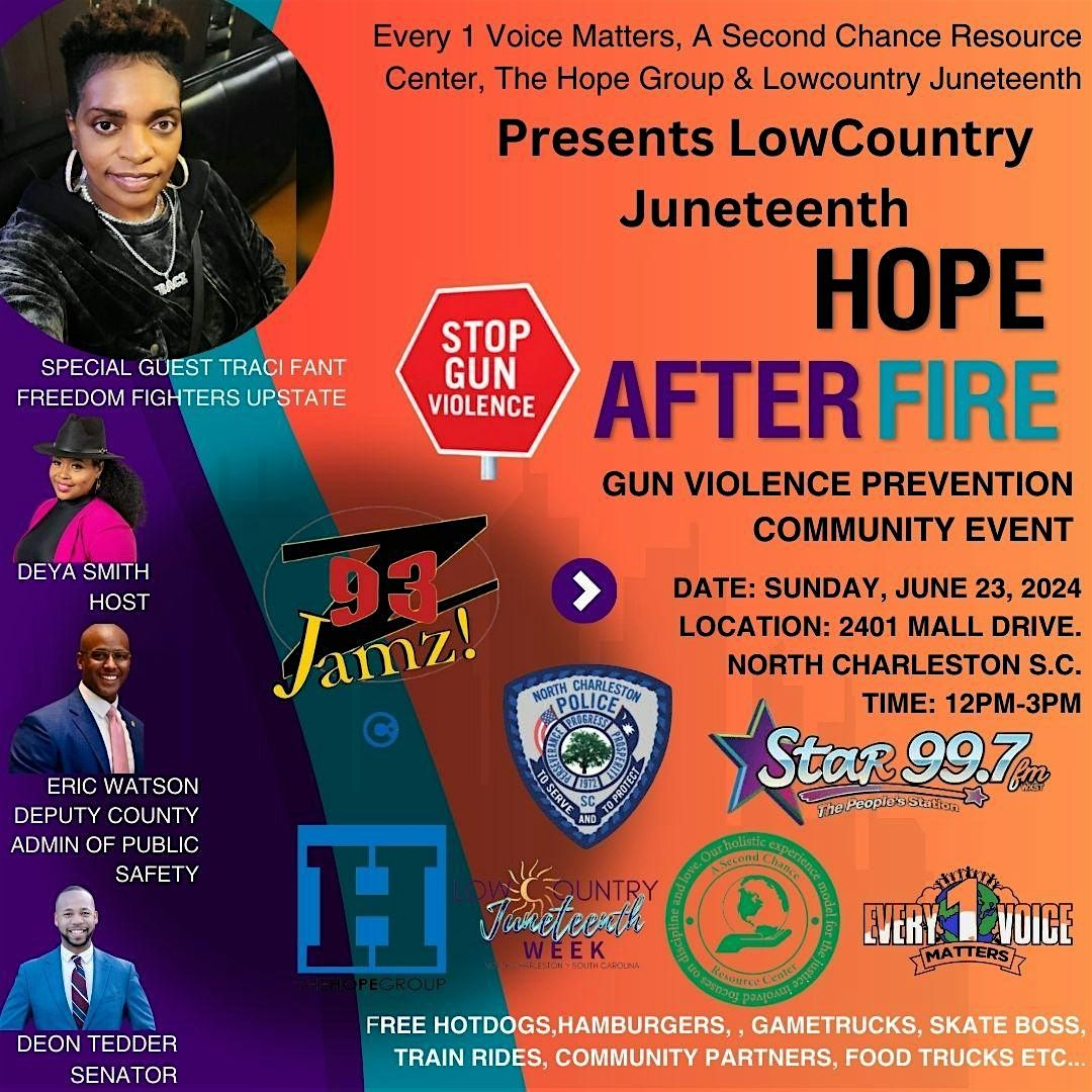 HOPE AFTER FIRE Gun Violence Prevention Community Event