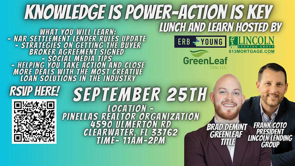 Knowledge is Power- Action is Key- Lunch & Learn