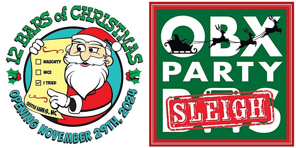 12 Bars of Christmas VIP crawl on the OBX Party Sleigh (RED ROUTE)