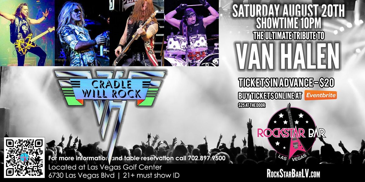 VAN HALEN TRIBUTE, PERFORMED BY CRADLE WILL ROCK AT ROCKSTAR BAR, LAS VEGAS