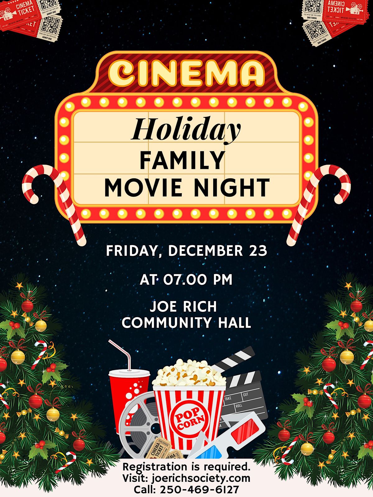 Holiday Family Movie Night, Joe Rich Community Hall, Kelowna, 23