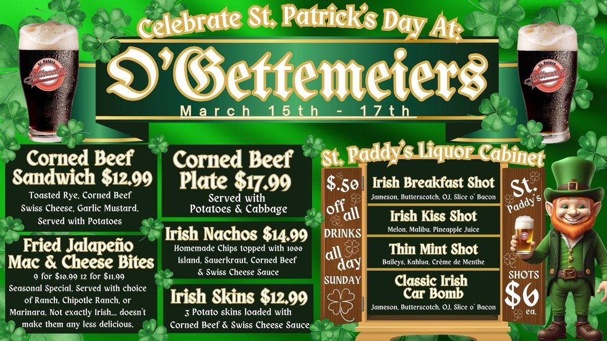 St. Paddy\u2019s Day Celebration at O\u2019Gettemeier's