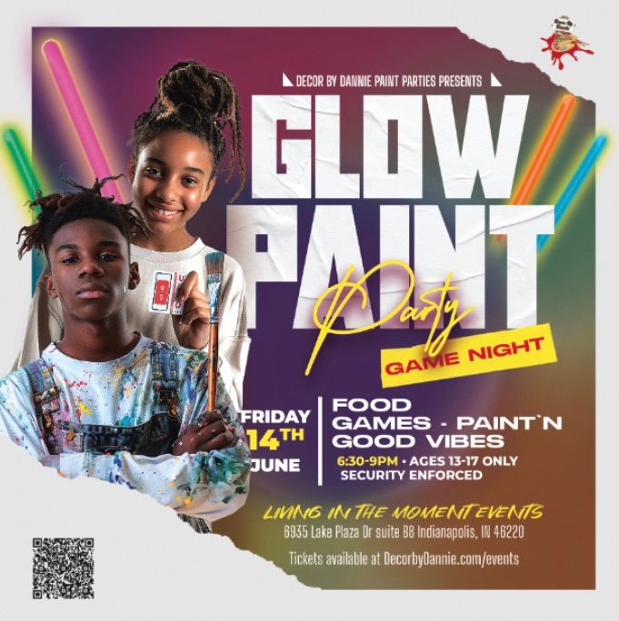 Teen GLOW Paint Party & Game Night 