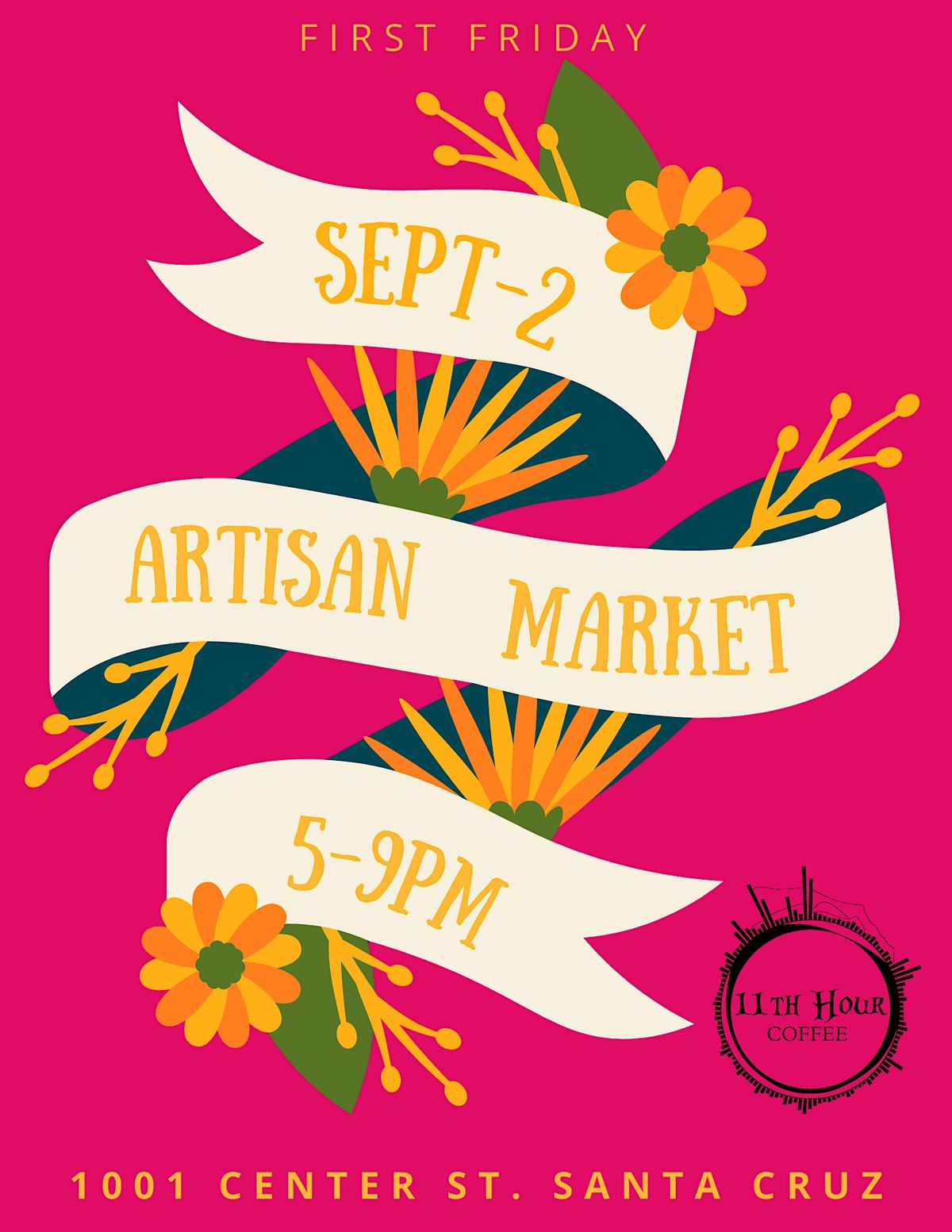 First Friday Artisan Market @ 11th Hour Coffee |Sept 2| 5-9 PM