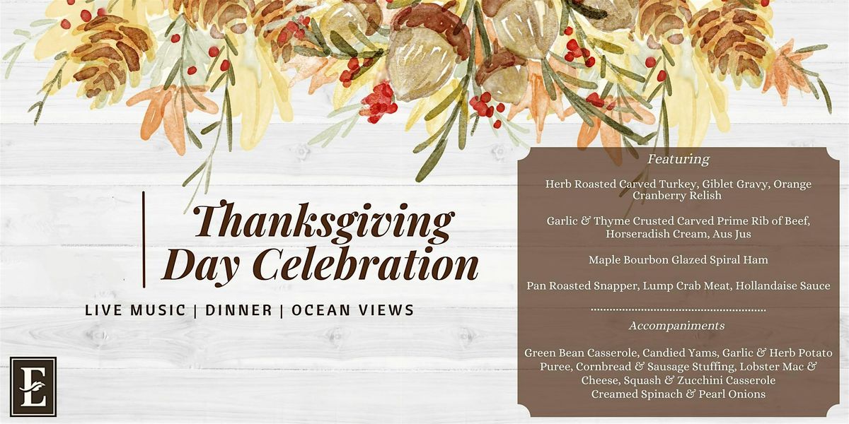 Thanksgiving Dinner at Embassy Suites St. Augustine Beach Oceanfront Resort