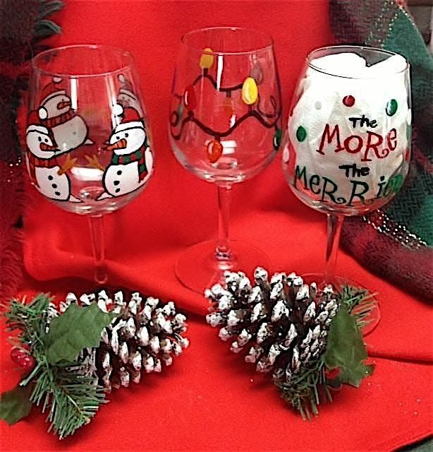 Christmas\/Winter Wine\/Beer Glass Paint Craze @ Drunken Rabbit Brewing 12\/9