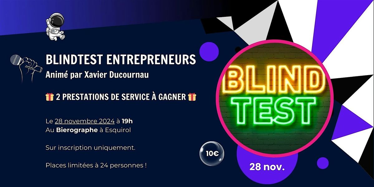 30\/01\/25 - Blindtest Entrepreneur & Afterwork