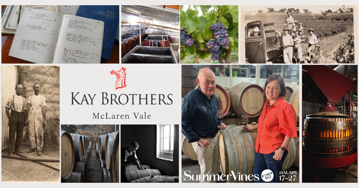 SummerVines: Guided tour and summer wines at Kay Brothers