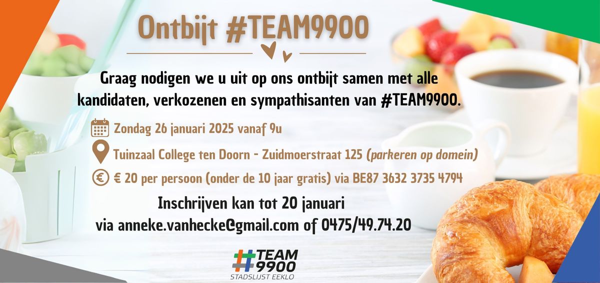 Ontbijt #TEAM9900