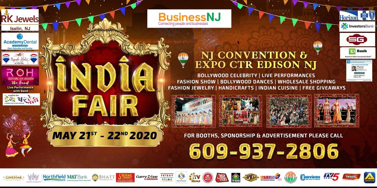 India Fair 2022, NJ Convention & Expo Center, Edison, 21 May to 22 May