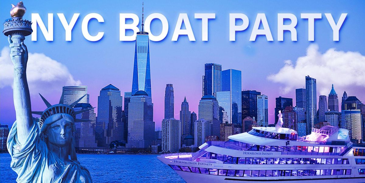 NYC 1 Statue of Liberty Booze Cruise MEGA YACHT INFINITY, Pier 40