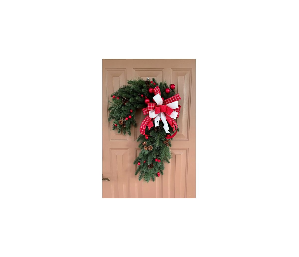 **Join Us for a Fun Festive Faux Pine Candy Cane Wreath-Making Class