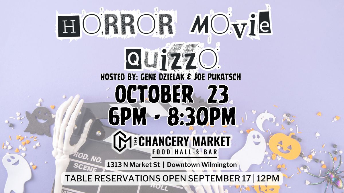 Horror Movie Quizzo at The Chancery