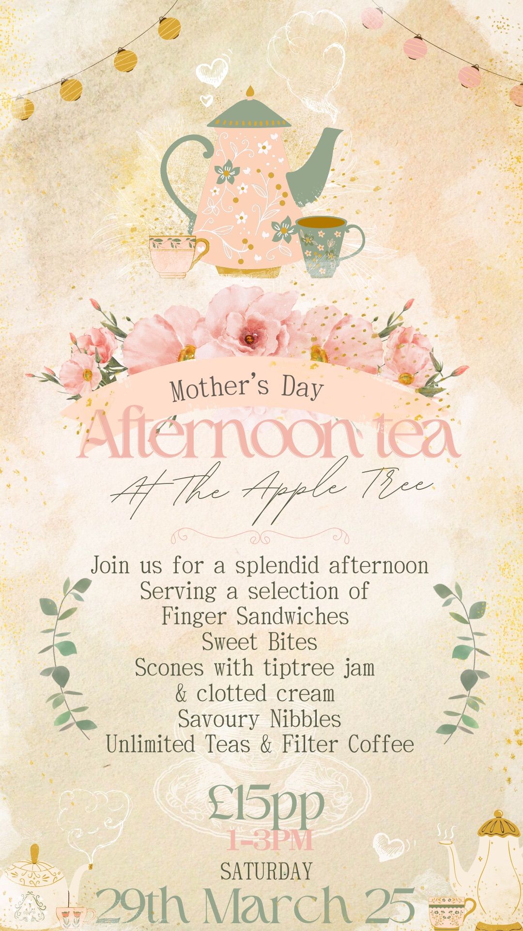 Fully Booked! Mothers Day Afternoon Tea by the Lake