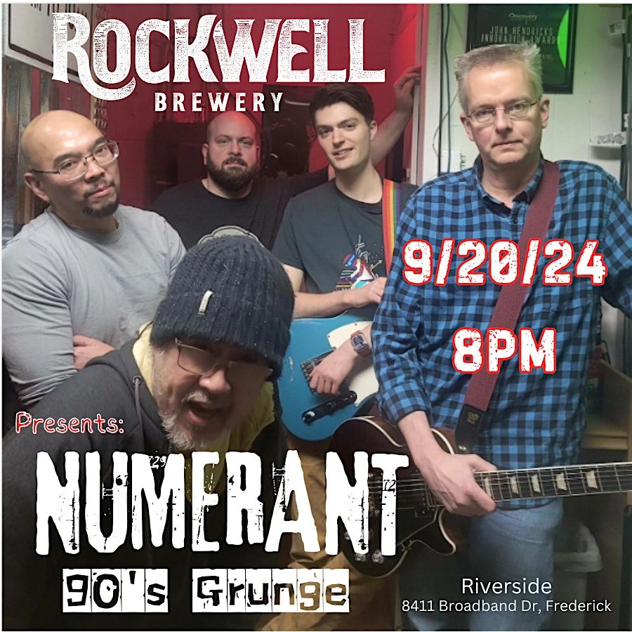 NUMERANT The Band!  Live in Concert @ Rockwell Brewery Riverside 9\/20\/24