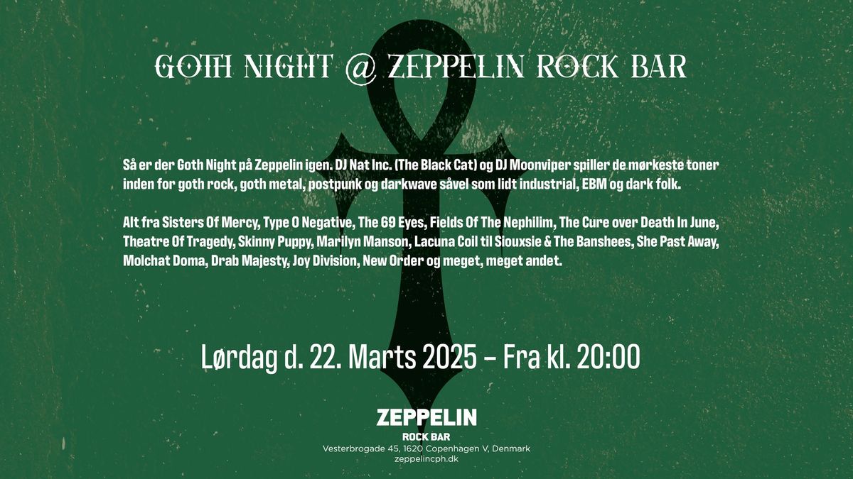 GOTH NIGHT @ Zeppelin Rock Bar