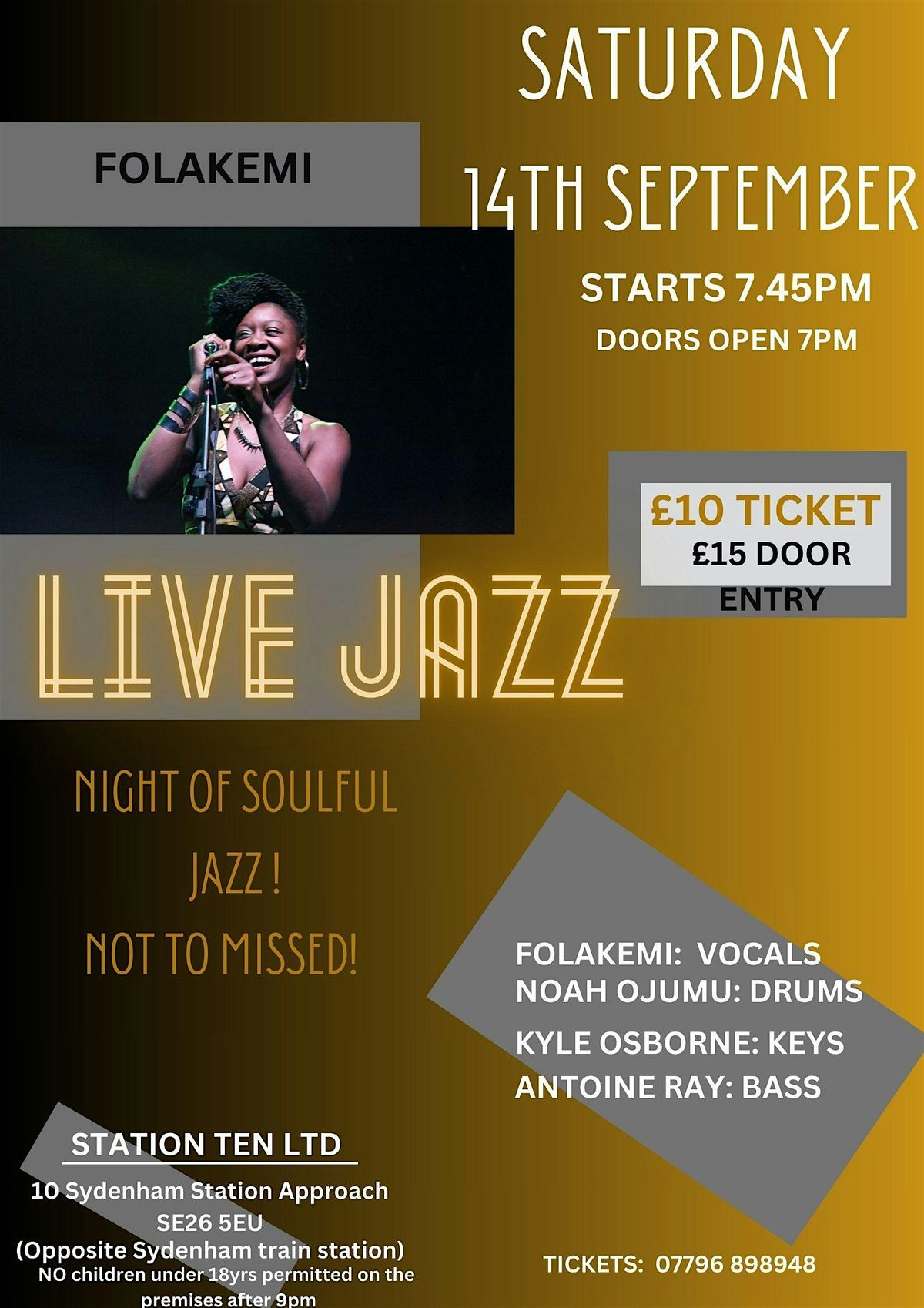 Soulful Jazz Live with Folakemi