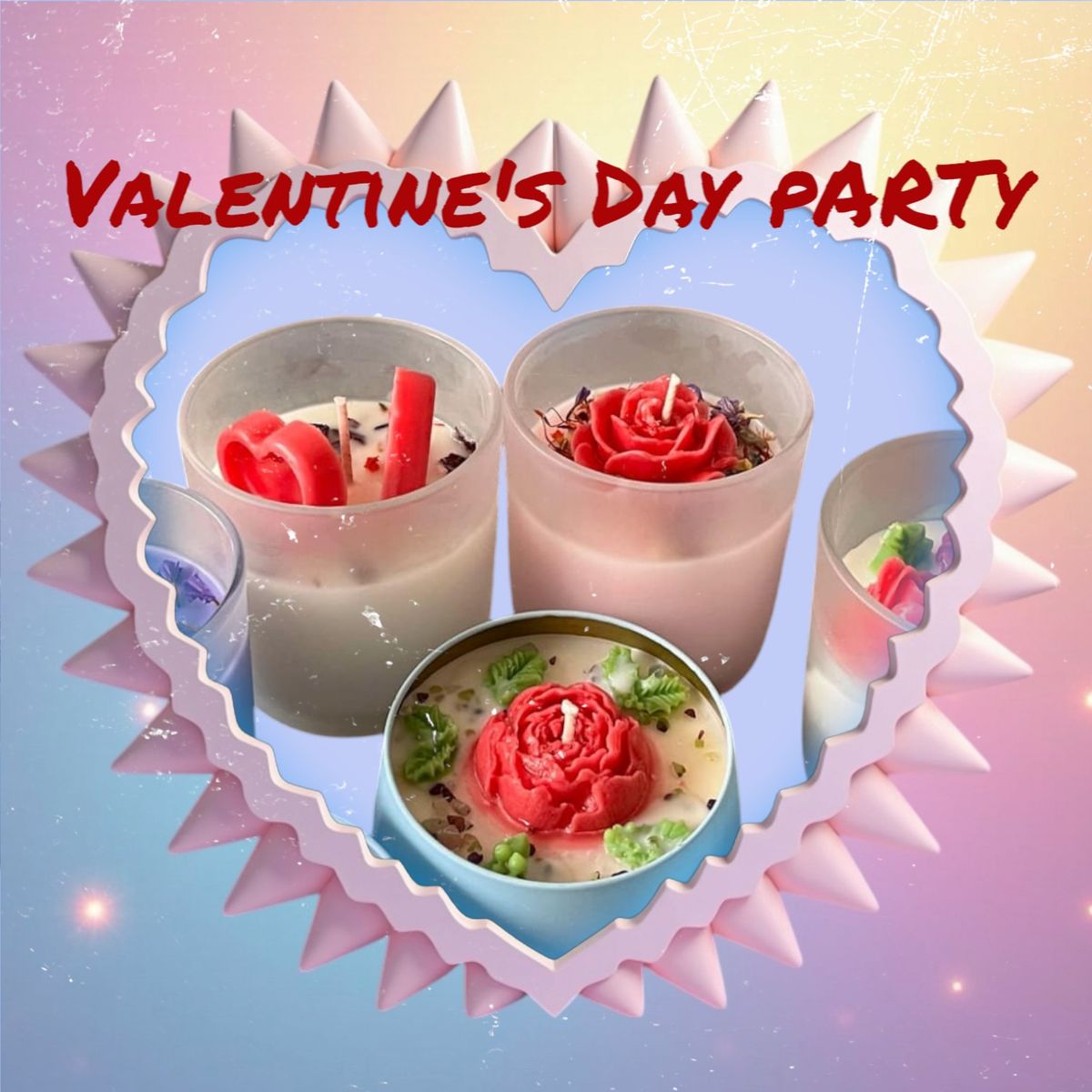 Valentine's Day pARTy and Candle Workshop