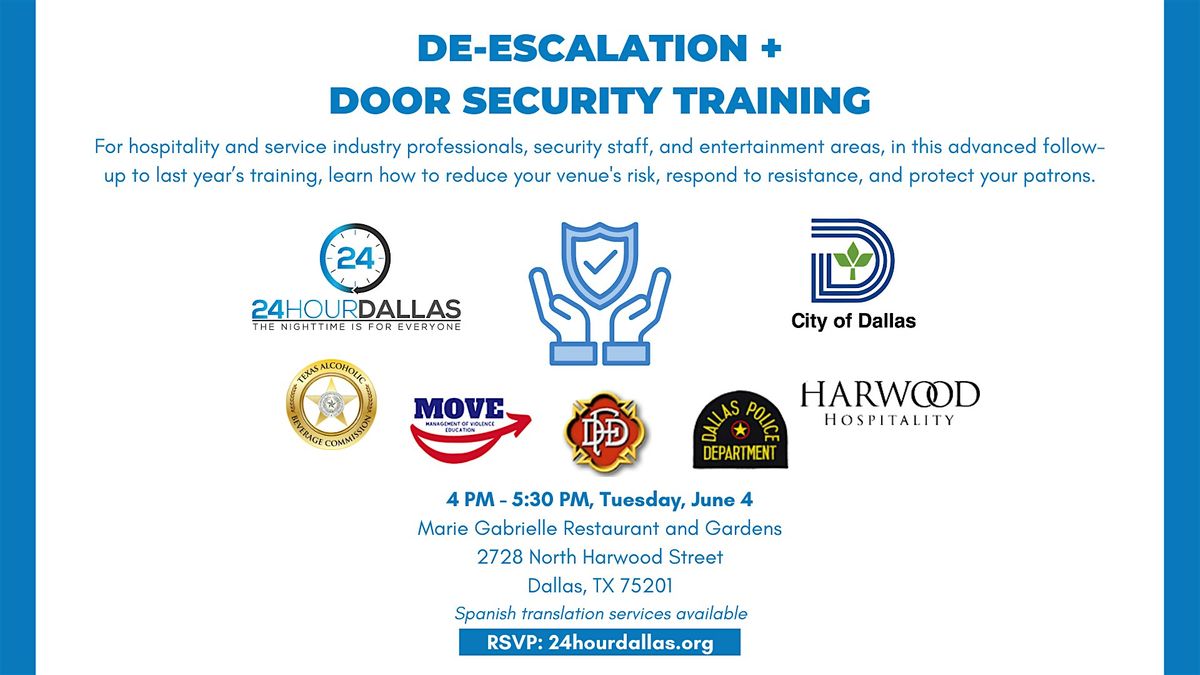 24HourDallas De-Escalation & Door Security Training