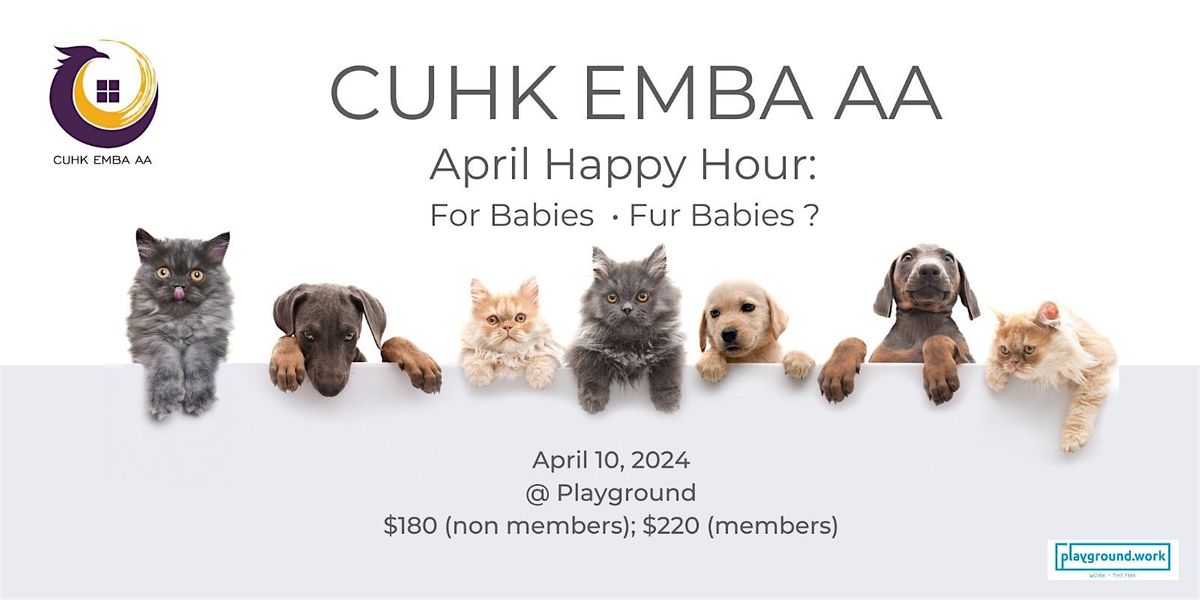 April's Happy Hour - Where Babies Meet Fur Babies!