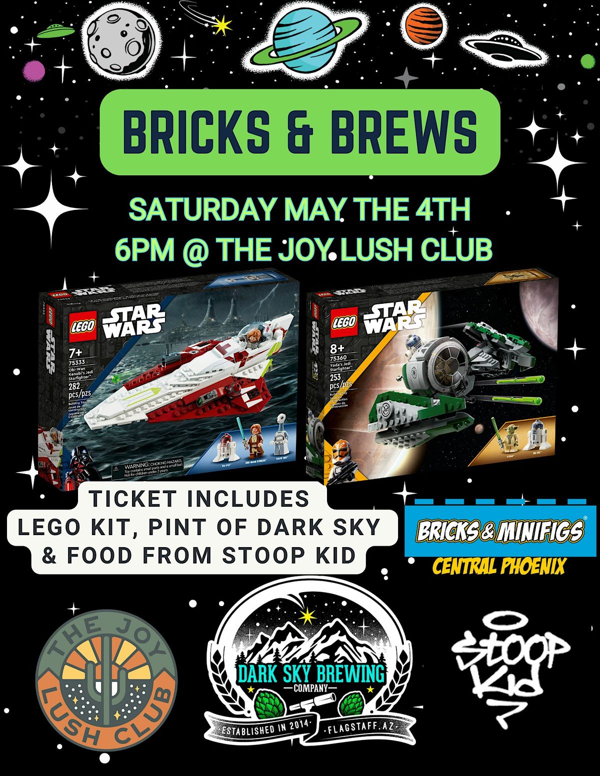 Bricks & Brews! May the 4th Beer Tasting & Star Wars LEGO Building Event!