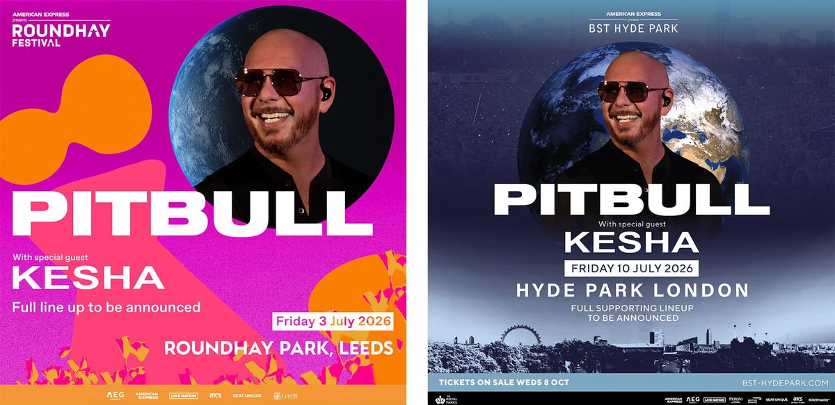 Pitbull - Roundhay Festival Leeds Tickets