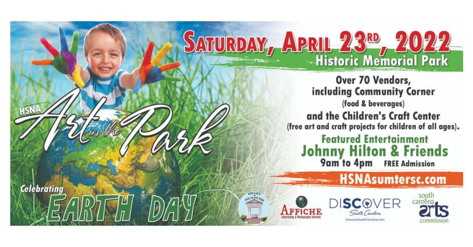 ART IN THE PARK Sumter SC, Sumter Memorial Park, 23 April 2022